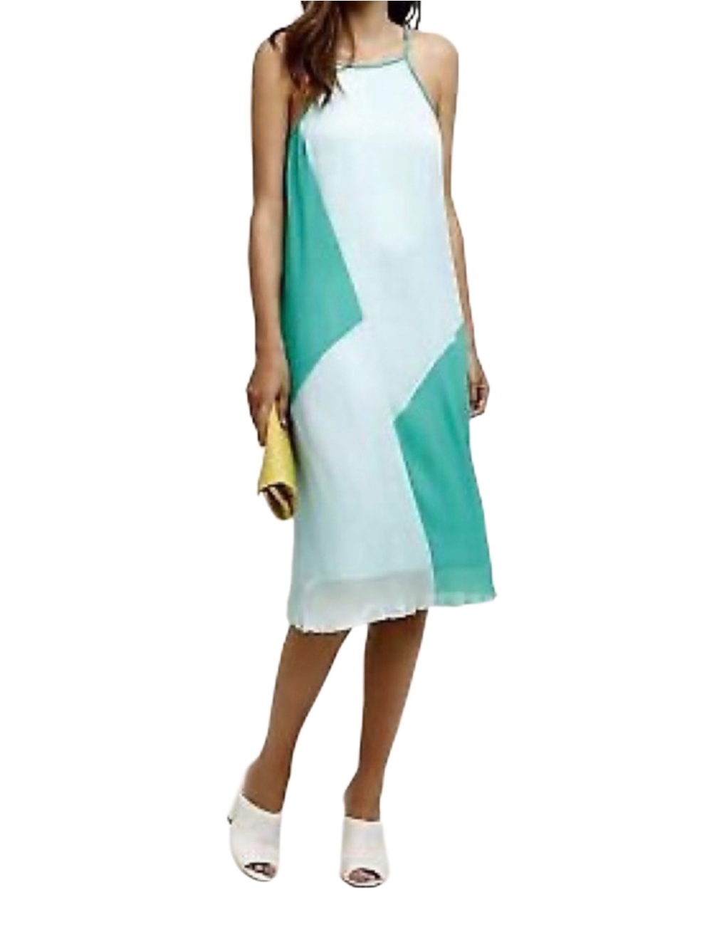 Anthropologie HD in Paris Pleated Midi Shift Dress